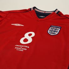 Load image into Gallery viewer, 2002/04 Scholes #8 England Vintage Umbro Away Football Shirt (XXL) Argentina WC4
