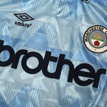 Load image into Gallery viewer, 1989/91 Lake #11 Manchester City Retro Umbro Home Football Shirt (S)7
