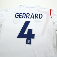 Load image into Gallery viewer, 2005/07 Gerrard #4 England Vintage Umbro Home Football Shirt (L) WC 20068
