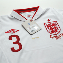 Load image into Gallery viewer, 2012/13 Cole #3 England Vintage Umbro Home Football Shirt (38) 100th Cap BNWT6
