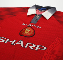 Load image into Gallery viewer, 1996/98 CANTONA #7 Manchester United Vintage Umbro Home Football Shirt (XL)
