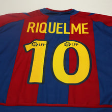 Load image into Gallery viewer, 2002/03 Riquelme #10 Barcelona Vintage Nike Home Football Shirt (XL)
