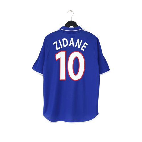 2000/02 ZIDANE #10 France Vintage adidas Home Football Shirt (L) Euro 20000