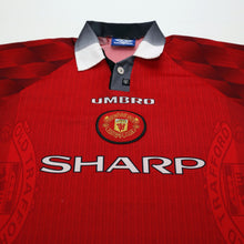 Load image into Gallery viewer, 1996/98 Cantona #7 Manchester United Vintage Umbro Home Football Shirt (XL)3
