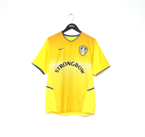 2002/03 MILNER #38 Leeds United Vintage Nike Away Football Shirt Jersey (S)