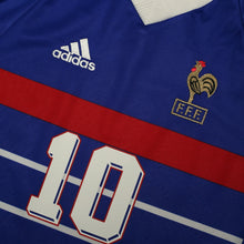 Load image into Gallery viewer, 1998/00 Zidane #10 France Vintage adidas Home Football Shirt (S) World Cup 986

