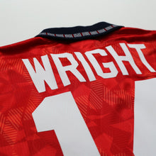 Load image into Gallery viewer, 1990/93 Wright #14 England Vintage Umbro Away Football Shirt (M) US Cup 9312
