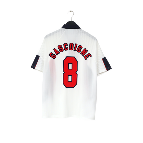 1997/99 GASCOIGNE #8 England Vintage Umbro Home Football Shirt (M/L) Le Tournoi0