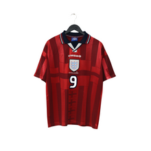 Load image into Gallery viewer, 1997/99 Shearer #9 England Vintage Umbro Away Football Shirt (L) Le Tournoi1
