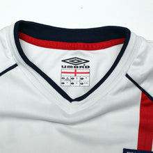 Load image into Gallery viewer, 2001/03 Beckham #7 England Vintage Umbro Home Greece Football Shirt (XL)18
