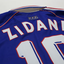 Load image into Gallery viewer, 1998/00 Zidane #10 France Vintage adidas Home Football Shirt (XL) World Cup 9813
