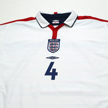 Load image into Gallery viewer, 2003/05 Gerrard #4 England Vintage Umbro Home Football Shirt (XL) EURO 20042

