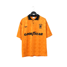 Load image into Gallery viewer, 1991/92 Wolverhampton Wanderers Vintage Bukta Home Football Shirt 42 (L) Wolves0
