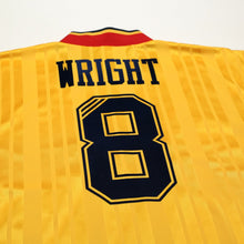 Load image into Gallery viewer, 1993/94 Wright #8 Arsenal Retro adidas Equipment Away Football Shirt (S/M)15
