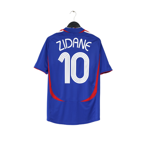 2006/08 ZIDANE #10 France Vintage adidas Home Football Shirt (L) World Cup 20060