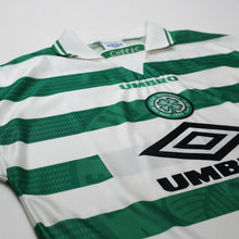 Load image into Gallery viewer, 1997/99 Larsson #7 Celtic Vintage Umbro Home Football Shirt (XL)5
