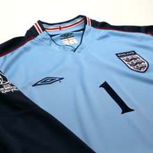 Load image into Gallery viewer, 2002/03 Seaman #1 England Vintage Umbro GK Football Shirt (XL) 2002 WC5
