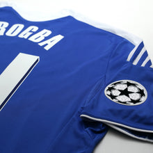 Load image into Gallery viewer, 2011/12 Drogba #11 Chelsea Vintage adidas CL Home Football Shirt (L)15
