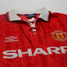 Load image into Gallery viewer, 1992/94 Cantona #7 Manchester United Vintage Umbro Home Football Shirt (S)7
