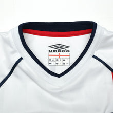 Load image into Gallery viewer, 2001/03 BECKHAM #7 England Vintage Umbro L/S Home Greece Football Shirt (S)16
