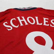 Load image into Gallery viewer, 2002/04 Scholes #8 England Vintage Umbro Away Football Shirt (M) Argentina WC13
