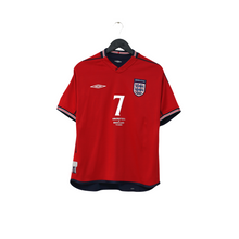Load image into Gallery viewer, 2002/04 Beckham #7 England Vintage Umbro Away Football Shirt (M) Argentina WC0
