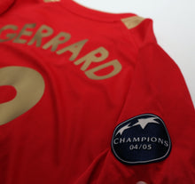Load image into Gallery viewer, 2005/06 GERRARD #8 Liverpool Vintage Reebok European Home Football Shirt (M)13
