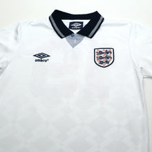 Load image into Gallery viewer, 1990/92 Gascoigne #19 England Retro Umbro Home Football Shirt (S) Italia 902
