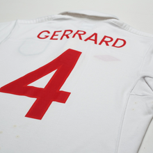 Load image into Gallery viewer, 2009/10 Gerrard #4 England Vintage Umbro Home Football Shirt (S) WC 2010 (38)10
