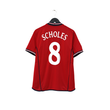 Load image into Gallery viewer, 2002/04 Scholes #8 England Vintage Umbro Away Football Shirt (XXL) Argentina WC1
