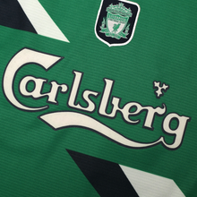 Load image into Gallery viewer, 1999/00 Gerrard #28 Liverpool Vintage Reebok Away Football Shirt (S/M) 34/366
