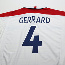 Load image into Gallery viewer, 2003/05 Gerrard #4 England Vintage Umbro Home Football Shirt (L) EURO 20047

