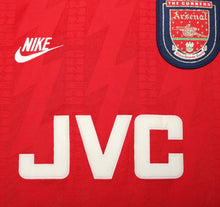 Load image into Gallery viewer, 1994/96 BERGKAMP #10 Arsenal Vintage Nike Home Football Shirt (L)

