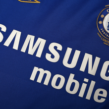 Load image into Gallery viewer, 2005/06 Drogba #15 Chelsea Vintage Umbro Centenary UCL Home Football Shirt (M)7
