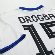 Load image into Gallery viewer, 2003/05 Drogba #15 Chelsea Vintage Umbro UCL Away Football Shirt (L)12
