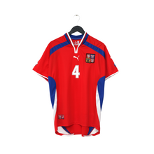 Load image into Gallery viewer, 2000/02 Nedved #4 Czech Republic Vintage Puma Home Football Shirt (L) Euro 20001
