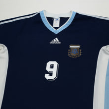 Load image into Gallery viewer, 1998/99 Batistuta #9 Argentina Vintage adidas Away Football Shirt (L) WC 19982
