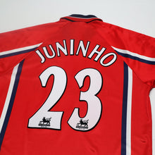 Load image into Gallery viewer, 1999/00 Juninho #23 Middlesbrough Vintage Errea Home Football Shirt (M)9
