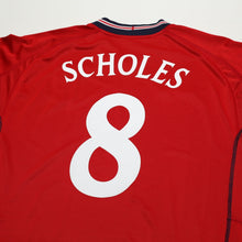 Load image into Gallery viewer, 2002/04 Scholes #8 England Vintage Umbro Away Football Shirt (XXL) Argentina WC9
