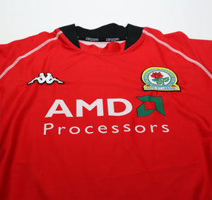 2002/03 TUGAY #3 Blackburn Rovers Vintage Kappa Away Football Shirt (M/L)