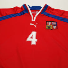 Load image into Gallery viewer, 2000/02 Nedved #4 Czech Republic Vintage Puma Home Football Shirt (L) Euro 20003
