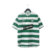 Load image into Gallery viewer, 2003/04 Larsson #7 Celtic Vintage Umbro European Home Football Shirt (L)
