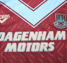 Load image into Gallery viewer, 1993/95 WEST HAM UNITED Vintage PONY Home Football Shirt (M) 38/40
