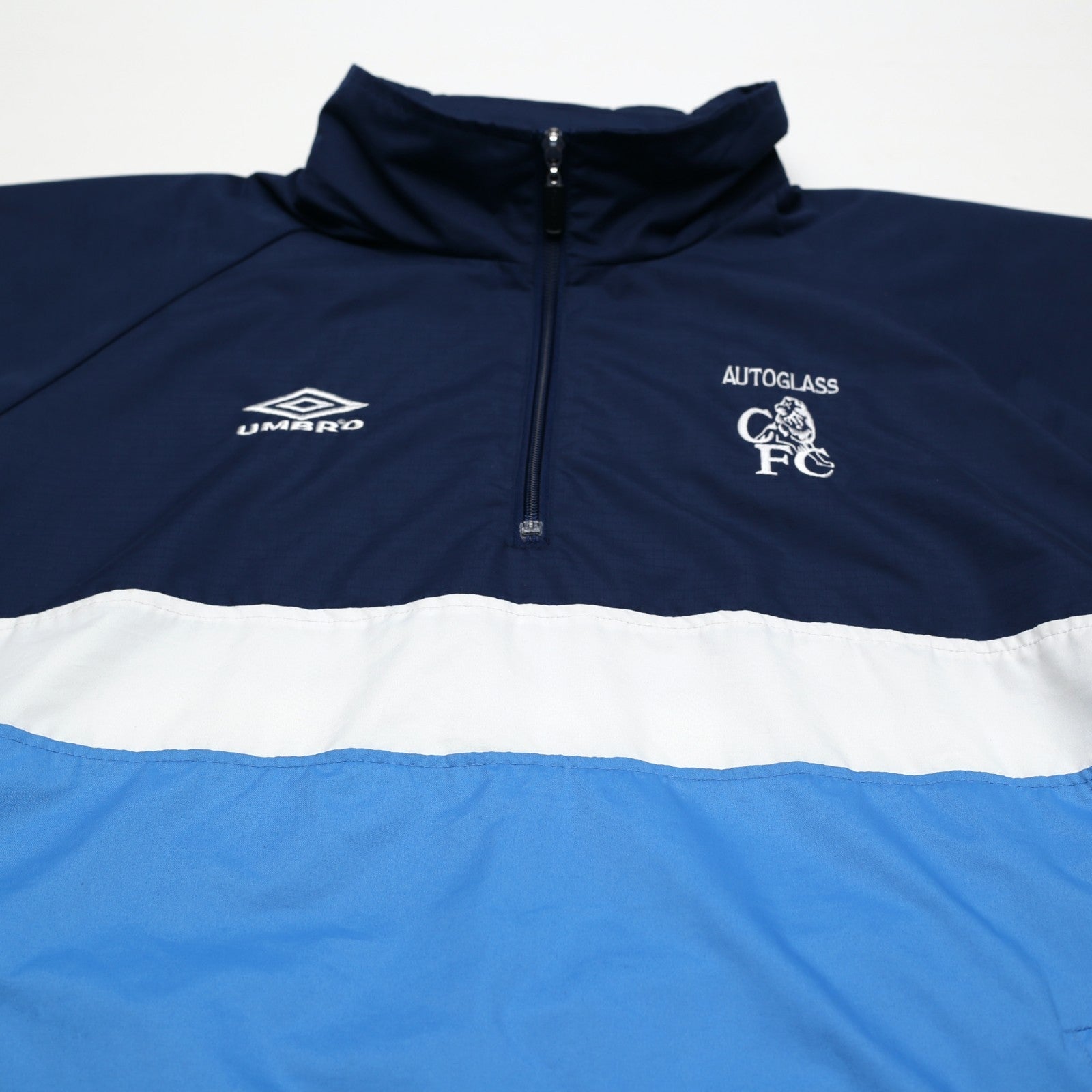 1999/01 Chelsea Vintage Umbro 1/4 Zip Football Training Jacket (L
