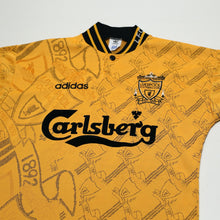 Load image into Gallery viewer, 1994/96 Barnes #10 Liverpool Vintage adidas Third Football Shirt (S)2
