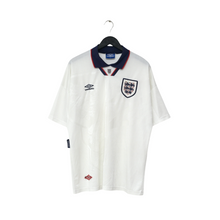Load image into Gallery viewer, 1993/95 England Vintage Umbro Home Football Shirt (XL)0
