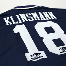 Load image into Gallery viewer, 1994/95 Klinsmann #18 Tottenham Hotspur Vintage Umbro Away Football Shirt (L)13
