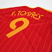 Load image into Gallery viewer, 2006/08 F. Torres #9 Spain Vintage adidas Home Football Shirt (L) World Cup 200612
