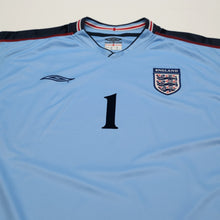 Load image into Gallery viewer, 2002/03 Seaman #1 England Vintage Umbro GK Football Shirt (XXL) 2002 WC3
