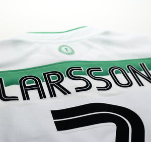 2003/04 LARSSON #7 Celtic Vintage Umbro European Home Football Shirt (L)
